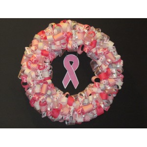 Breast Cancer Awareness Ribbon Wreath   221721474338